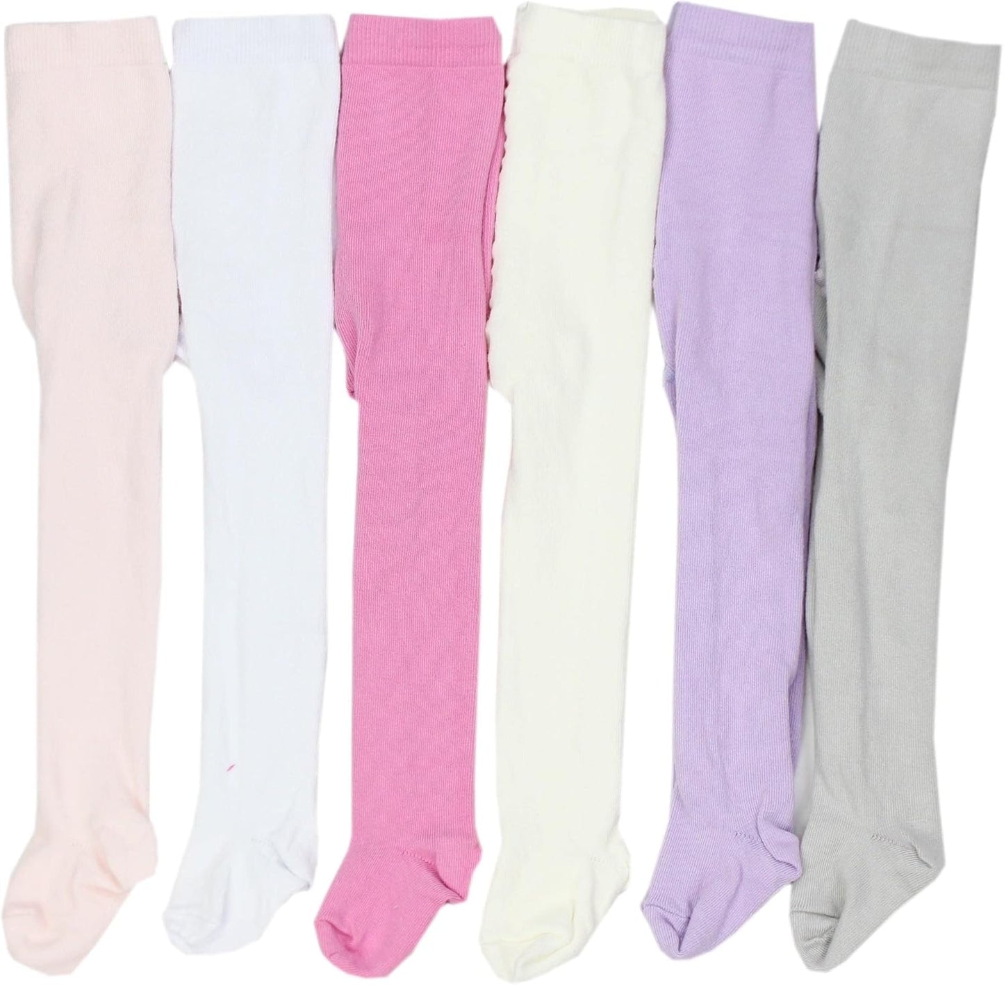 TupTam, Girls' Knitted Tights, Colourful Pattern, Pack of 6