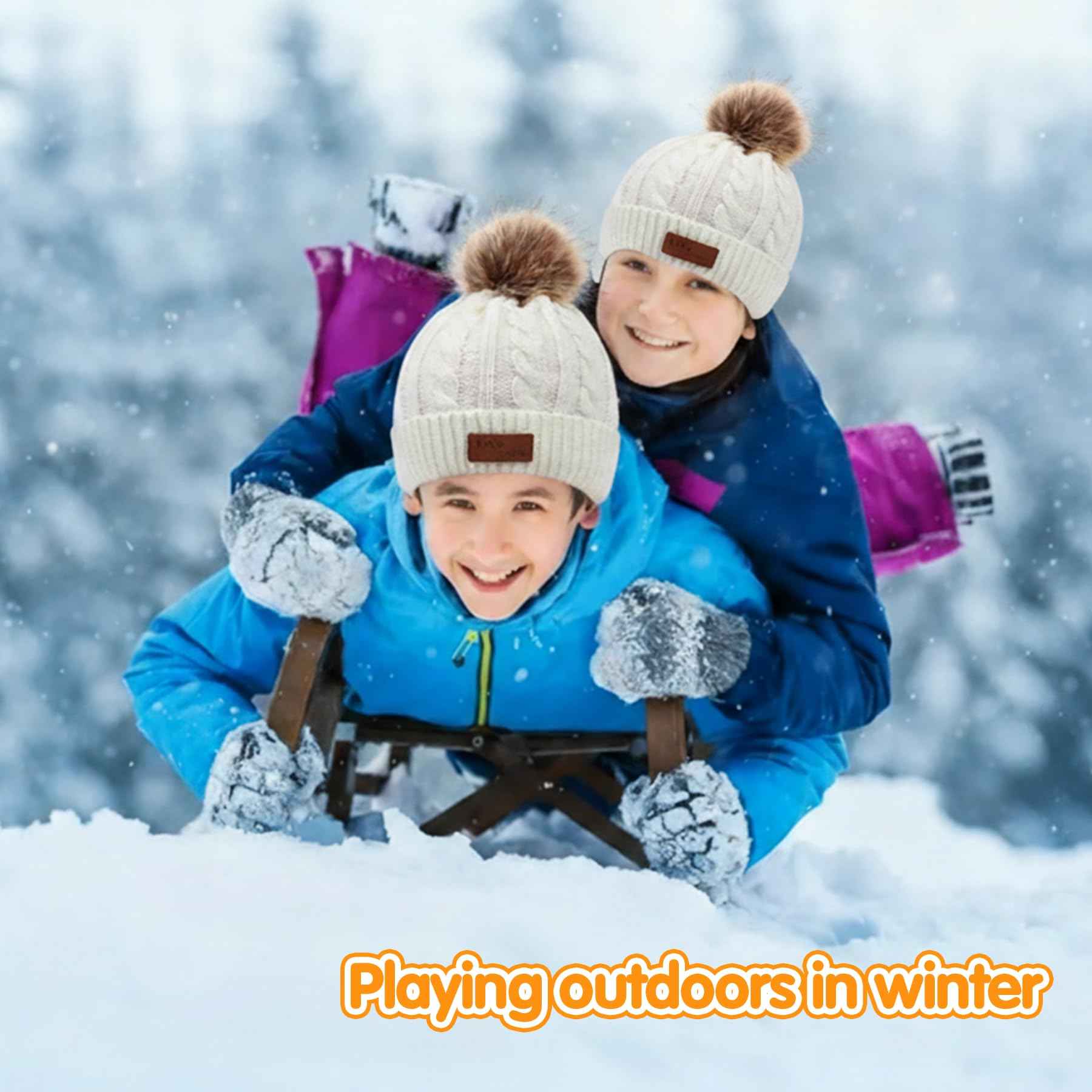 3-in-1 Children's Winter Hat Scarf Gloves Set