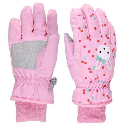 TRIWONDER Children's Ski Gloves, Thermal Fleece Gloves, Warm Winter Gloves for Boys and Girls