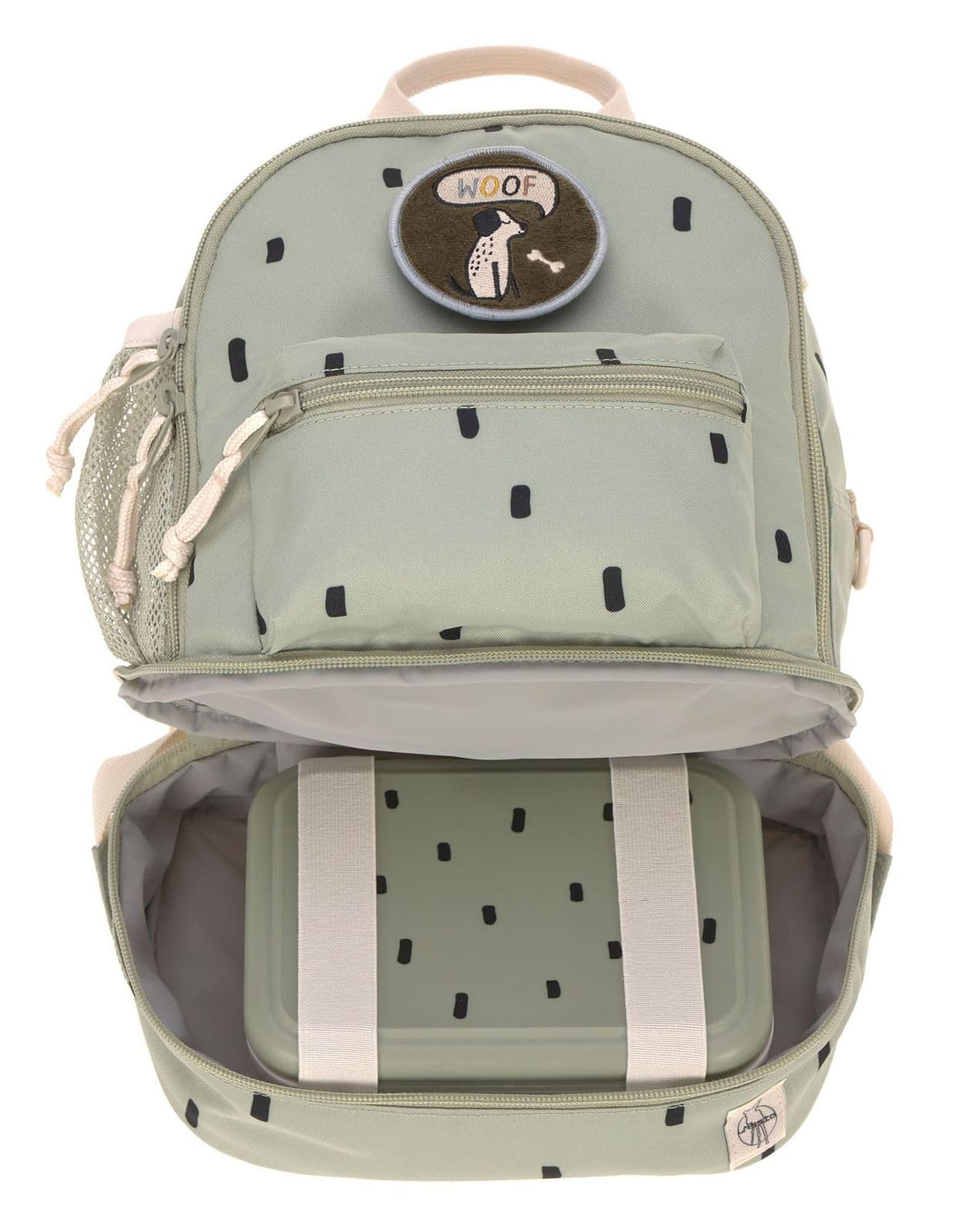 LÄSSIG Children's Backpack Nursery Bag with Chest Strap 6.5 L from 3 Years, Adventure Tractor, Kids Backpack