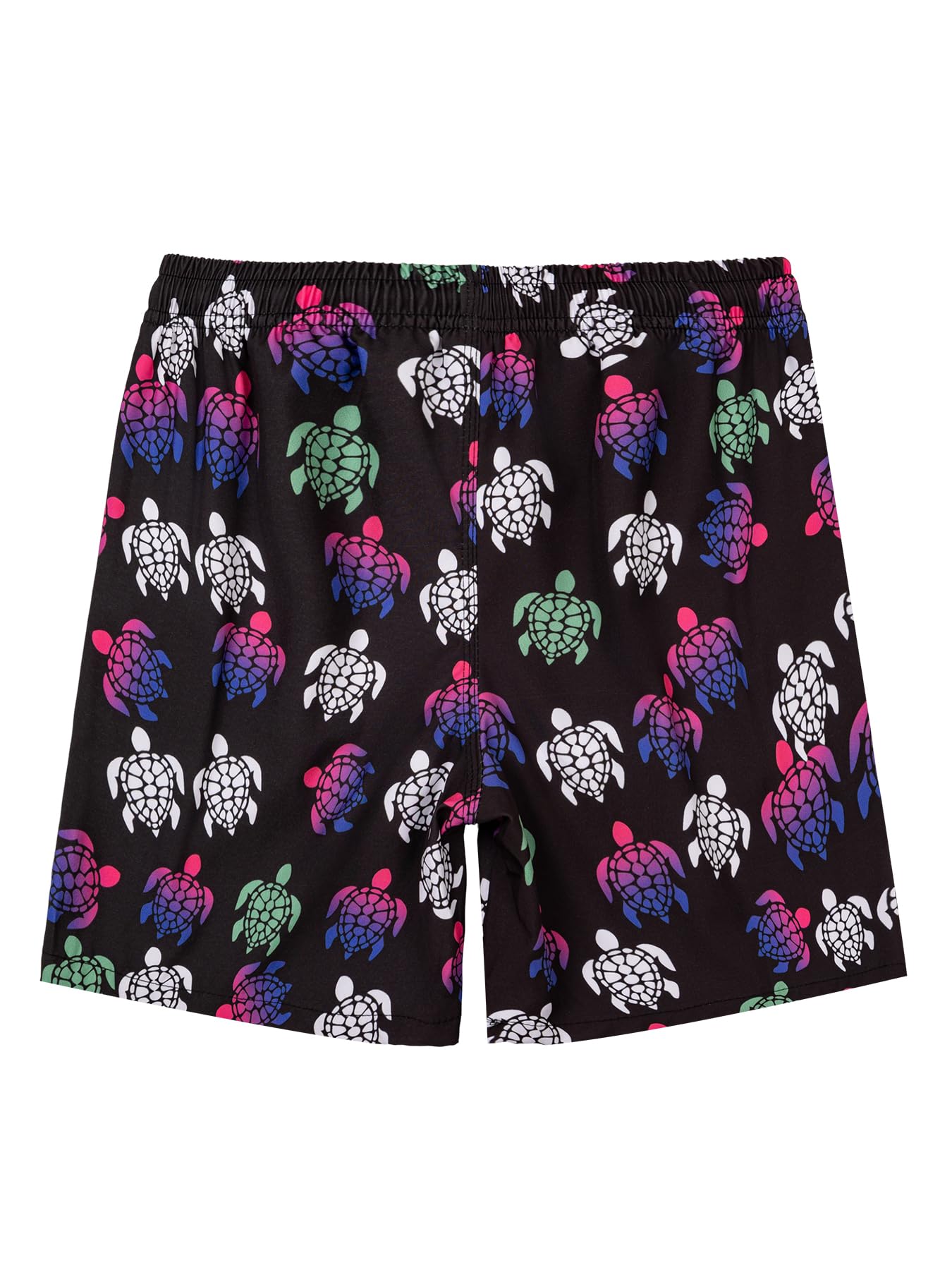CALBOUNT Boys' Swimming Shorts Printed Quick Dry Swim Shorts with Inner Shorts 