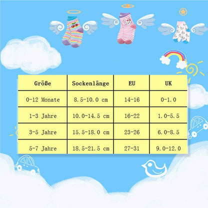 HYCLES Baby ABS Socks Children 0-7 Years 12 Pairs Stopper Socks Children Non-Slip Socks Child Boys Girls 23-26 27-30 Toddler Socks Baby