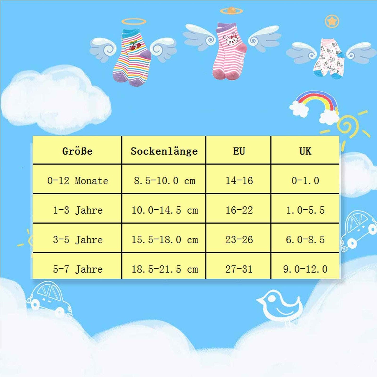 HYCLES Baby ABS Socks Children 0-7 Years 12 Pairs Stopper Socks Children Non-Slip Socks Child Boys Girls 23-26 27-30 Toddler Socks Baby