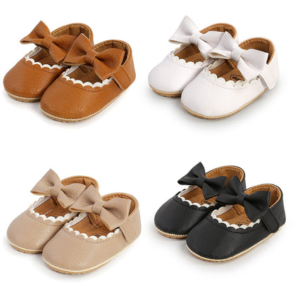 RVROVIC Baby Mädchen Mokassins Prinzessin Mary Jane Flache Kleider Schuhe Premium Leichte Weiche Sohle Krippe Schuhe Kleinkind Schuhe