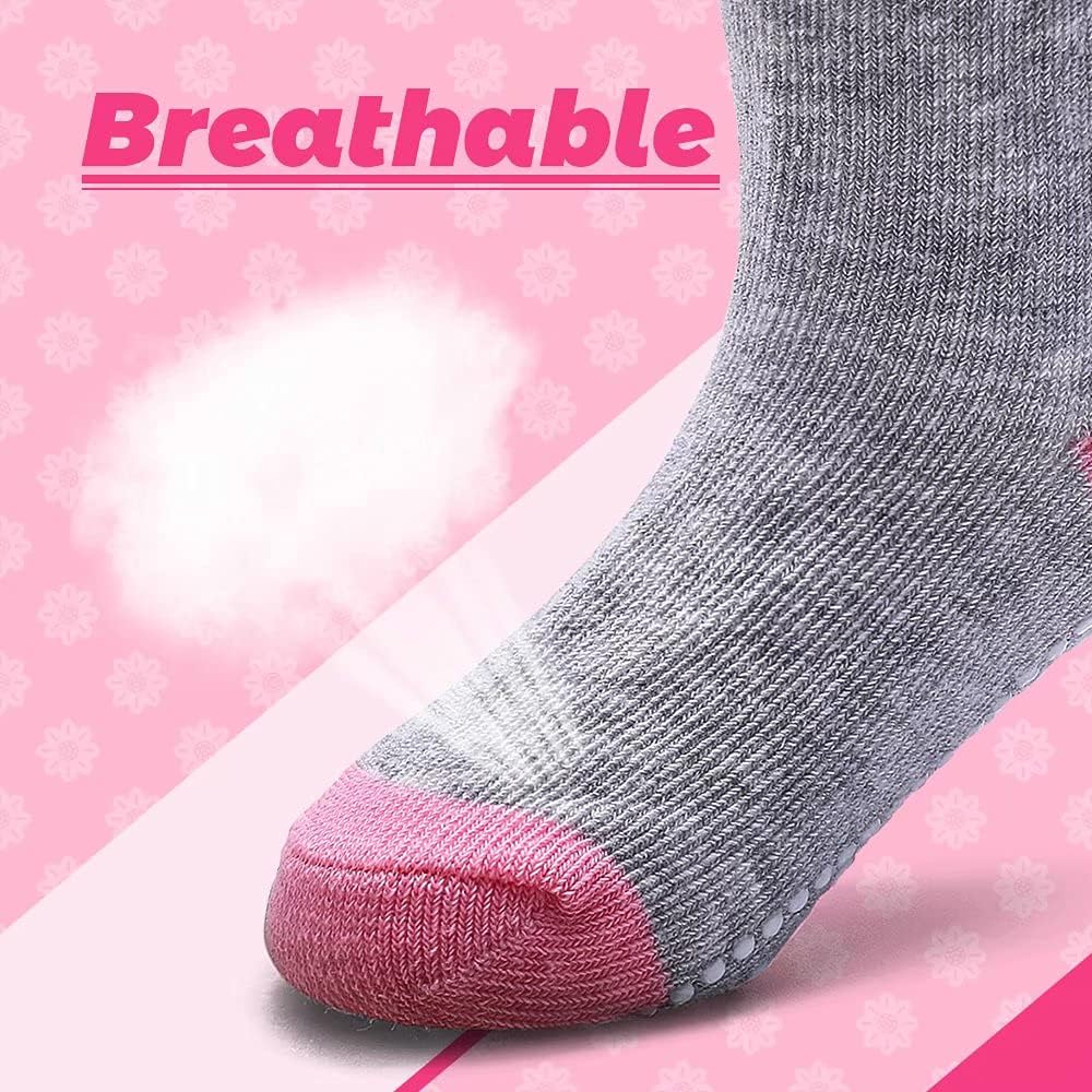 KOWAYI Stoppersocken Kinder 5/10 Paar ABS Rutschsocken Kinder Jungen, Mädchen, Baby Antirutschsocken 1-7 Jahre Grip Socken