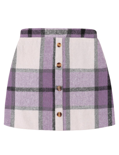 Arshiner Girls' Clothing Sets Elegant Long Sleeve Shirt with Skirt Set Children's Autumn Winter Outfit Checked Leisure Fashion Two Piece Clothing Sets for Girls 5-13 Years