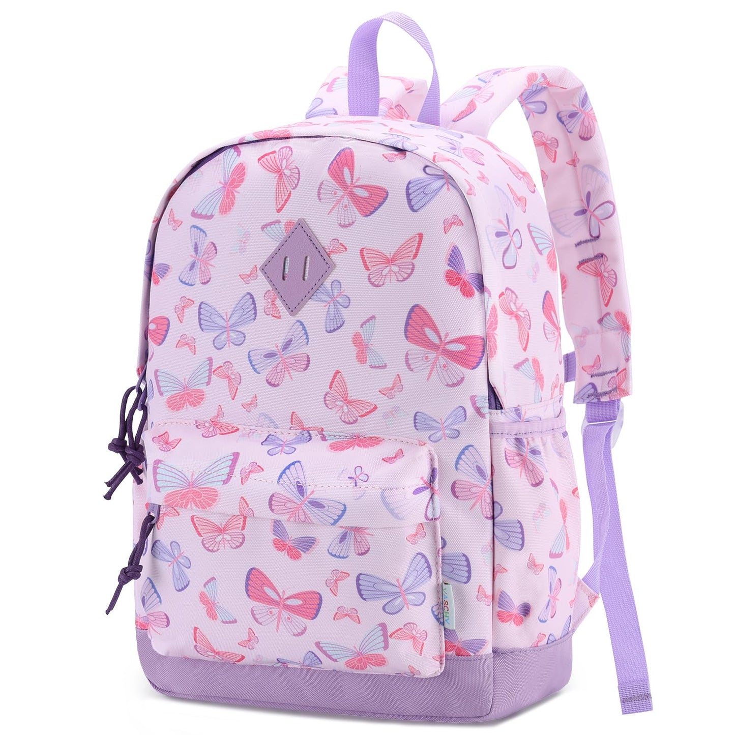 Rucksack für Mädchen, 4-6 Jahre, Schulrucksack mit Seitentaschen und Brustgurt, 127-Einhorn, one size, Niedlich