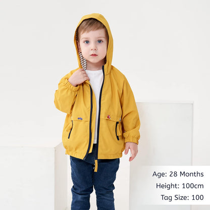 Volunboy Baby Kapuzen Jackets, Jungen Langarm Winddicht Mantel Cartoon Aufdruck Jacken