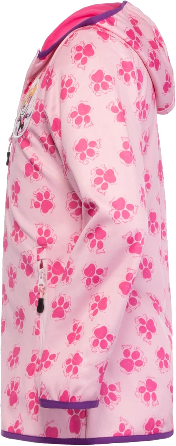 Brandsseller Mädchen Softshelljacke 110/116 Outdoor Kinderjacke Regenjacke Winddicht mit Motiv - Rosa