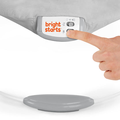 Bright Starts, Disney Baby, Winnie the Pooh Babywippe Babyschaukel mit Vibrationen, Automatischer Ausschaltfunktion, Melodien, Lautstärkeregler, Abnehmbarer Kopfstütze und Spielbogen