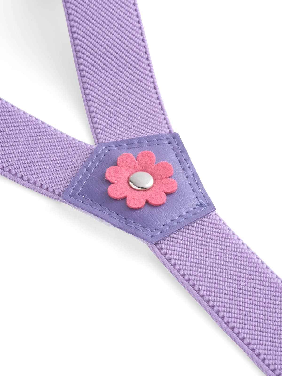 Kids Braces Y Shape/Elastic Clip On Braces with Floral Design (1-5 Years) - 2.5cm