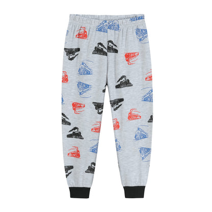 Kinder Jungen Pyjamas Langarm Baumwolle Winter Pyjama Set Feuerwehrauto Dinosaurier Bagger Traktor Zug Zweiteilige Nachtwäsche 1-7 Jahre 92 98 104 110 116 122