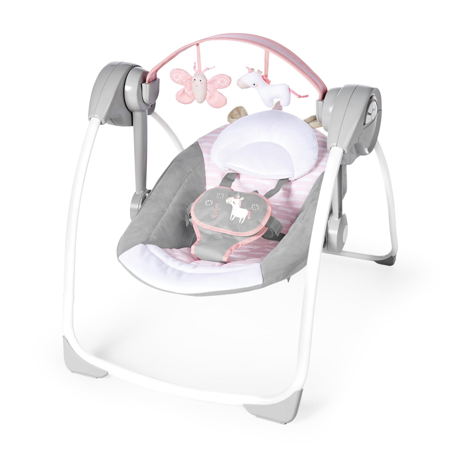 Ingenuity, tragbare Babyschaukel, Cuddle lamp - mit Melodien, Zeit- und Schaukeleinstellung