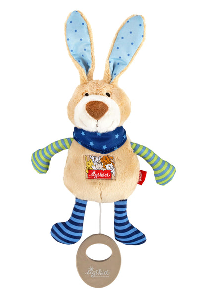 SIGIKID 40356 Spieluhr Hase Musik Mädchen und Jungen Babyspielzeug empfohlen ab Geburt mehrfarbig