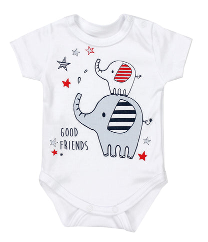 TupTam Baby Body Kurzarm im 5er Pack – Bedruckter Body Baby aus Baumwolle für Jungen und Mädchen