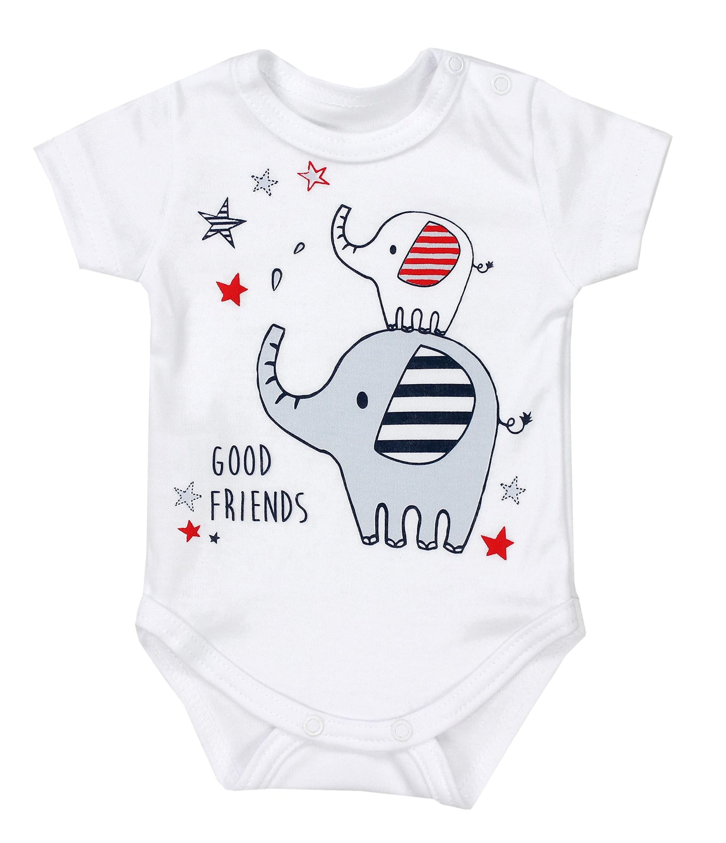TupTam Baby Body Kurzarm im 5er Pack – Bedruckter Body Baby aus Baumwolle für Jungen und Mädchen