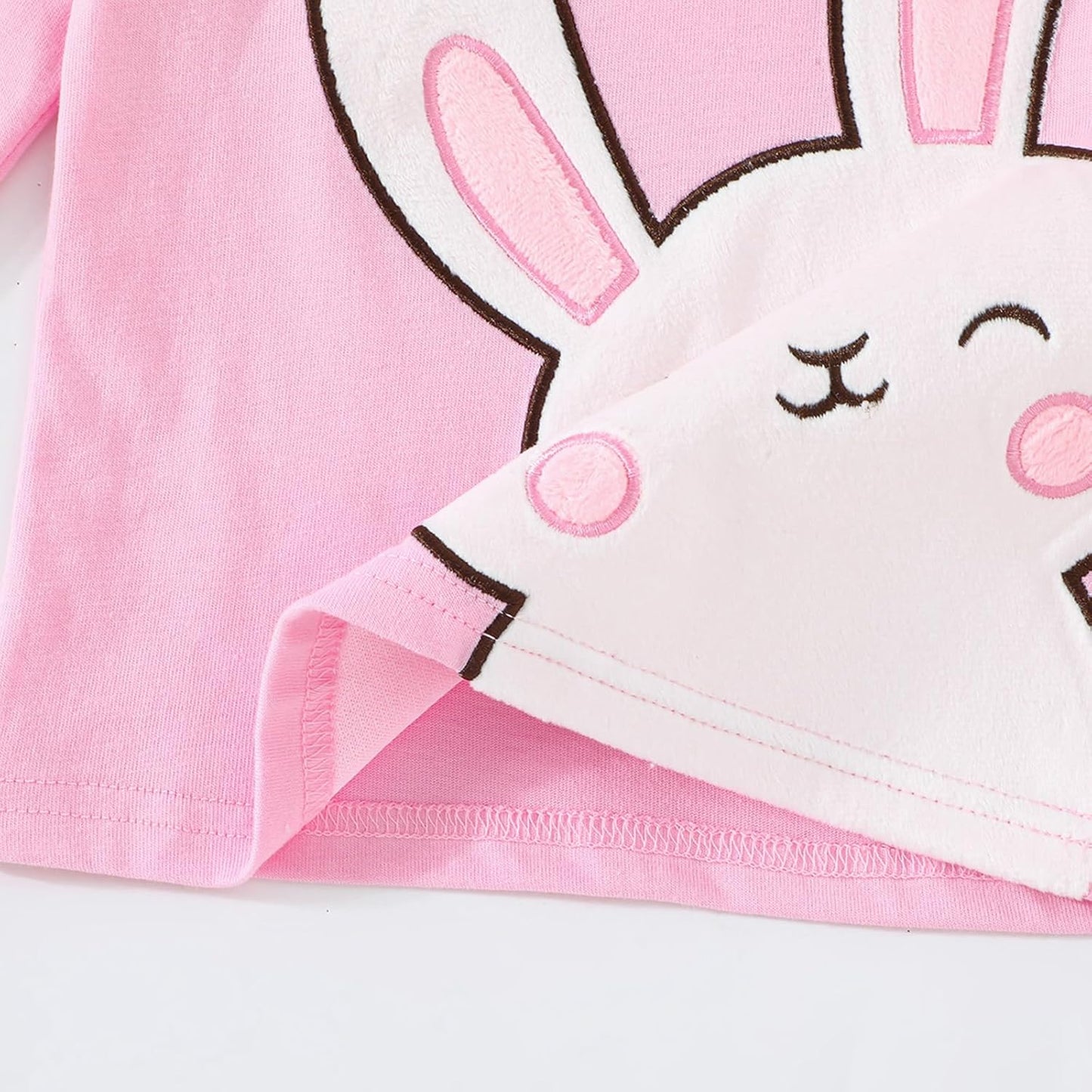 Kinder Hase Langarmshirt für Mädchen Jungen Baumwolle Rundhals Langarm Shirt Ostergeschenke Cartoon Bunny Oberteile Tops 2-7 Jahre