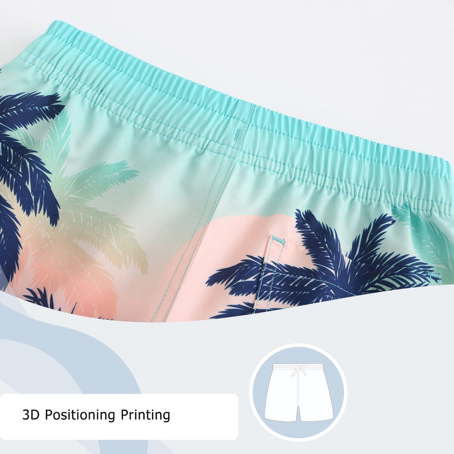 Badehose Jungen Kinder Badeshorts Schnell Trocknende Boardshorts Hawaii Strand Shorts 5-14 Jahre