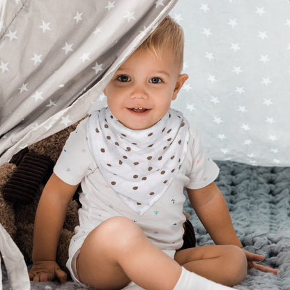 GLLQUEN Musselintücher für Babys, 6 Stück Spucktücher aus Baumwolle 70 cm x 70 cm, saugfähig und atmungsaktiv und ideal zum Reinigen, Abwischen und Abdecken von Neugeborenen
