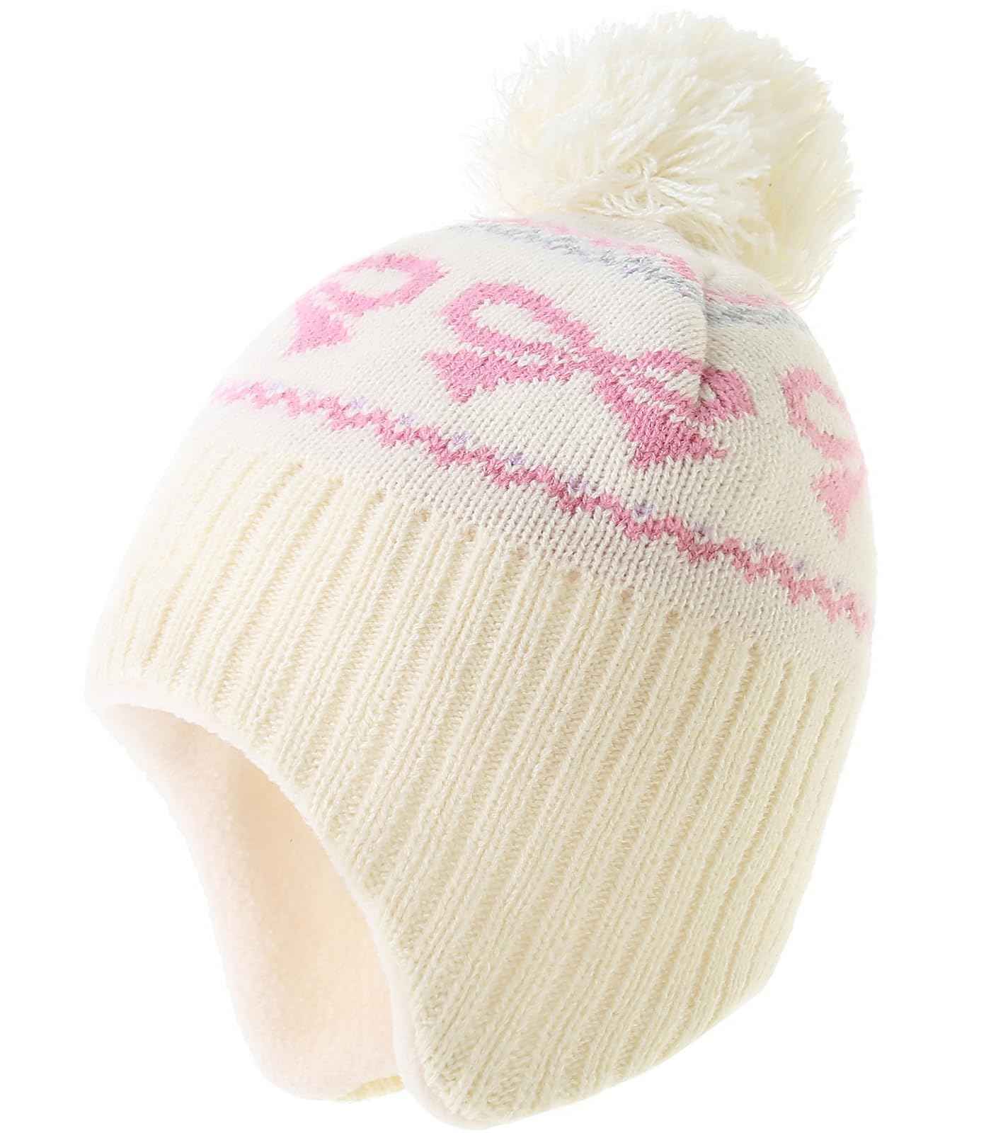 Winter Hat Girls Kids Beanie Earflap Pompom Baby Knitted Hat Girls