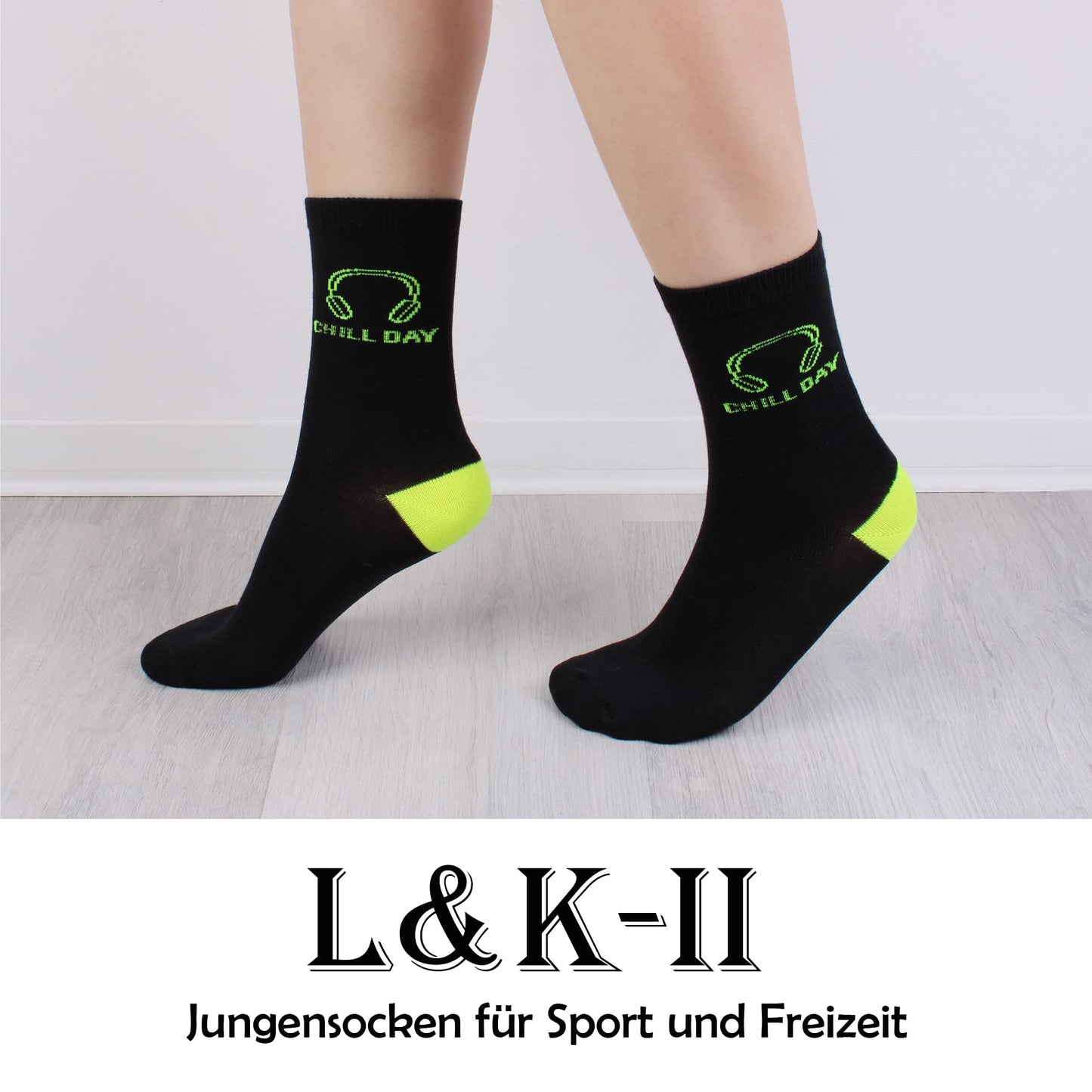 Libella 12 Paar Kindersocken Jungen Mädchen Sportsocken Fussball Wintersocken Baumwolle bunt Cotton modische makronen Füßlinge 2889VA