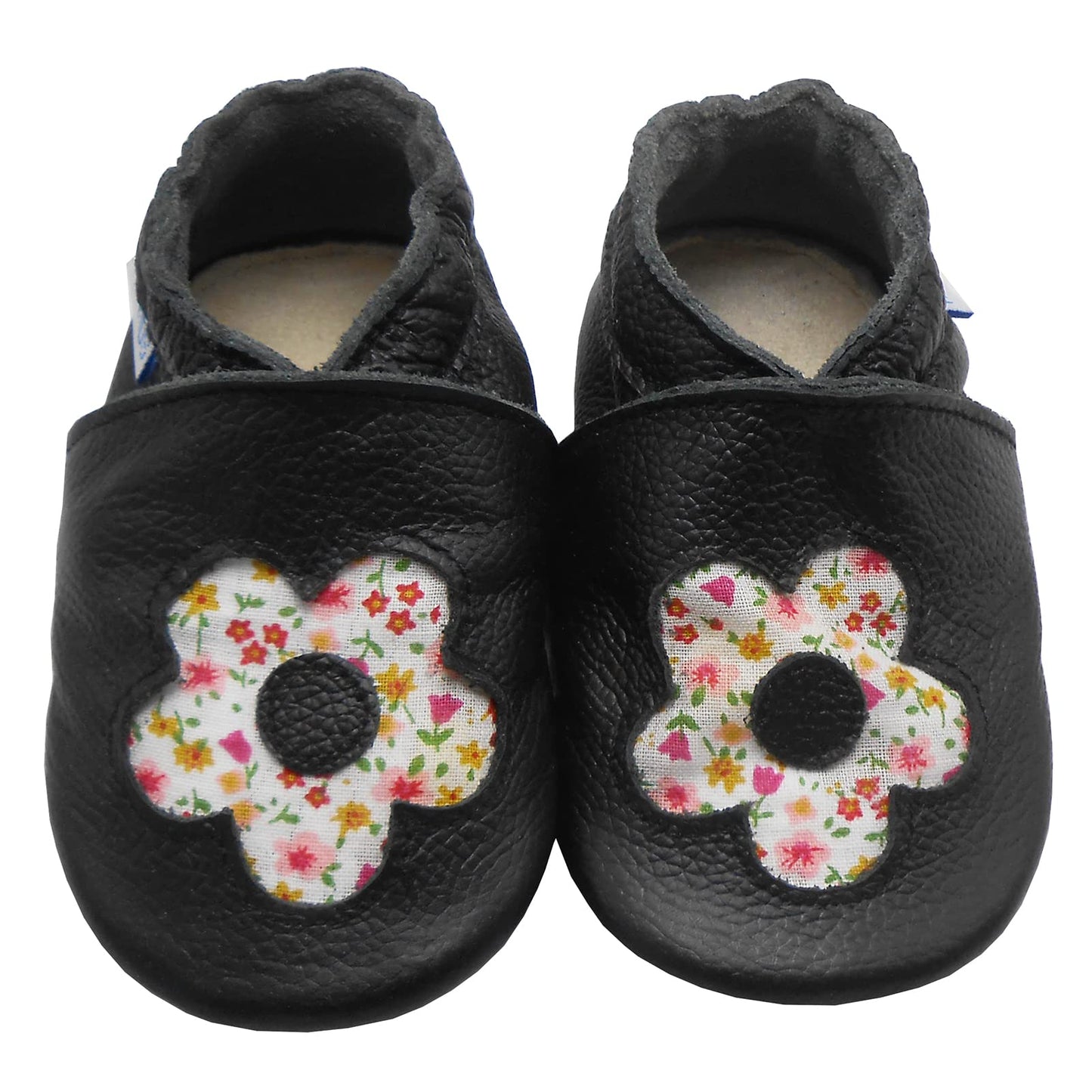 YIHAKIDS Krabbelschuhe Baby Lauflernschuhe Jungen Mädchen Weicher Leder Babyhausschuhe Kleinkind rutschfeste Lederschuhe mit Gummisohle für Baby 6-12 Monate 12-18 Monate 18-24 Monate