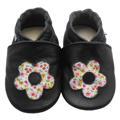 YIHAKIDS Krabbelschuhe Baby Lauflernschuhe Jungen Mädchen Weicher Leder Babyhausschuhe Kleinkind rutschfeste Lederschuhe mit Gummisohle für Baby 6-12 Monate 12-18 Monate 18-24 Monate