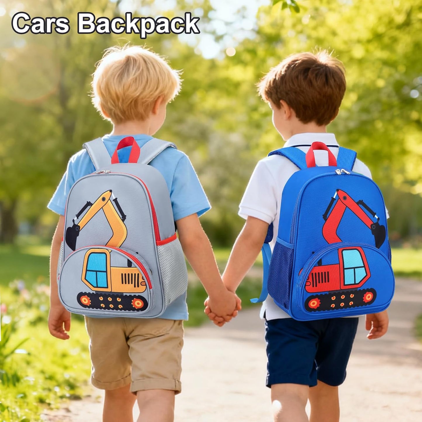 Kinderrucksack Jungen Kinder Rucksack Tagesrucksack Vorschulrucksack Kindergartentasche Schulrucksack für Schule Kita 38cm 3-8Y