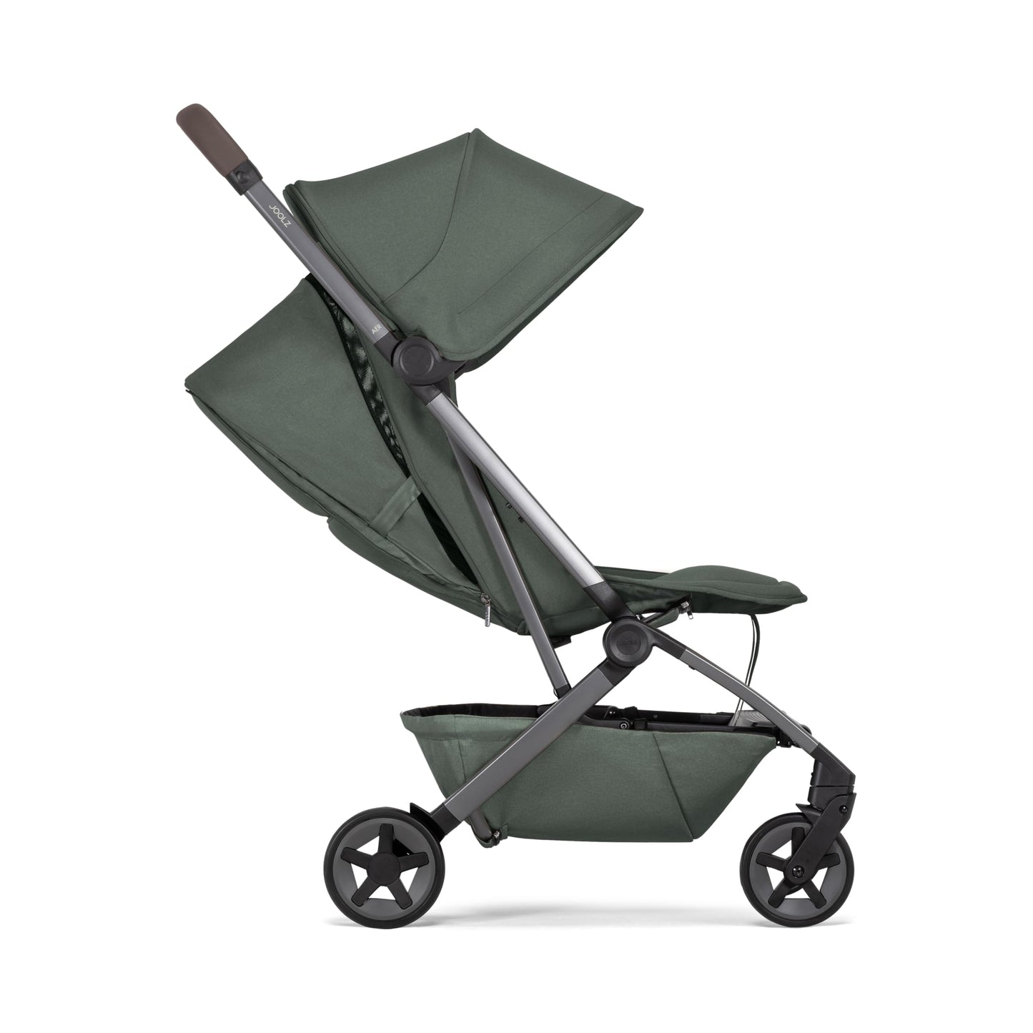 Joolz Aer2 Reise-Kinderwagen – Kompakter Reisebuggy für Babys und Kleinkinder, Einhand-Faltung, Liegefunktion & UPF 50+ Sonnendach, Flugzeug Handgepäck tauglich, ideal für Reisen (Space Black)