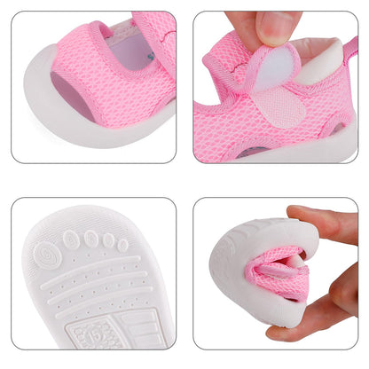 Cheerful Mario Babyschuhe 0-3 Jahre Sport Sandalen für Jungen und Mädchen – Lauflernsandalen für Kleinkinder Sommer Barfußschuhe Erste Schuhe