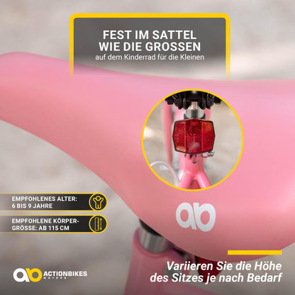 Actionbikes Kinderfahrrad Starlight | 12 16 20 Zoll - V-Brake Bremsen - Fahrrad für Kinder von 2-9 Jahren - Schutzblech v. / h - Kinder Fahrrad für Mädchen & Jungen - Fahrräder - Bicycle - Kinderrad - Meloni2