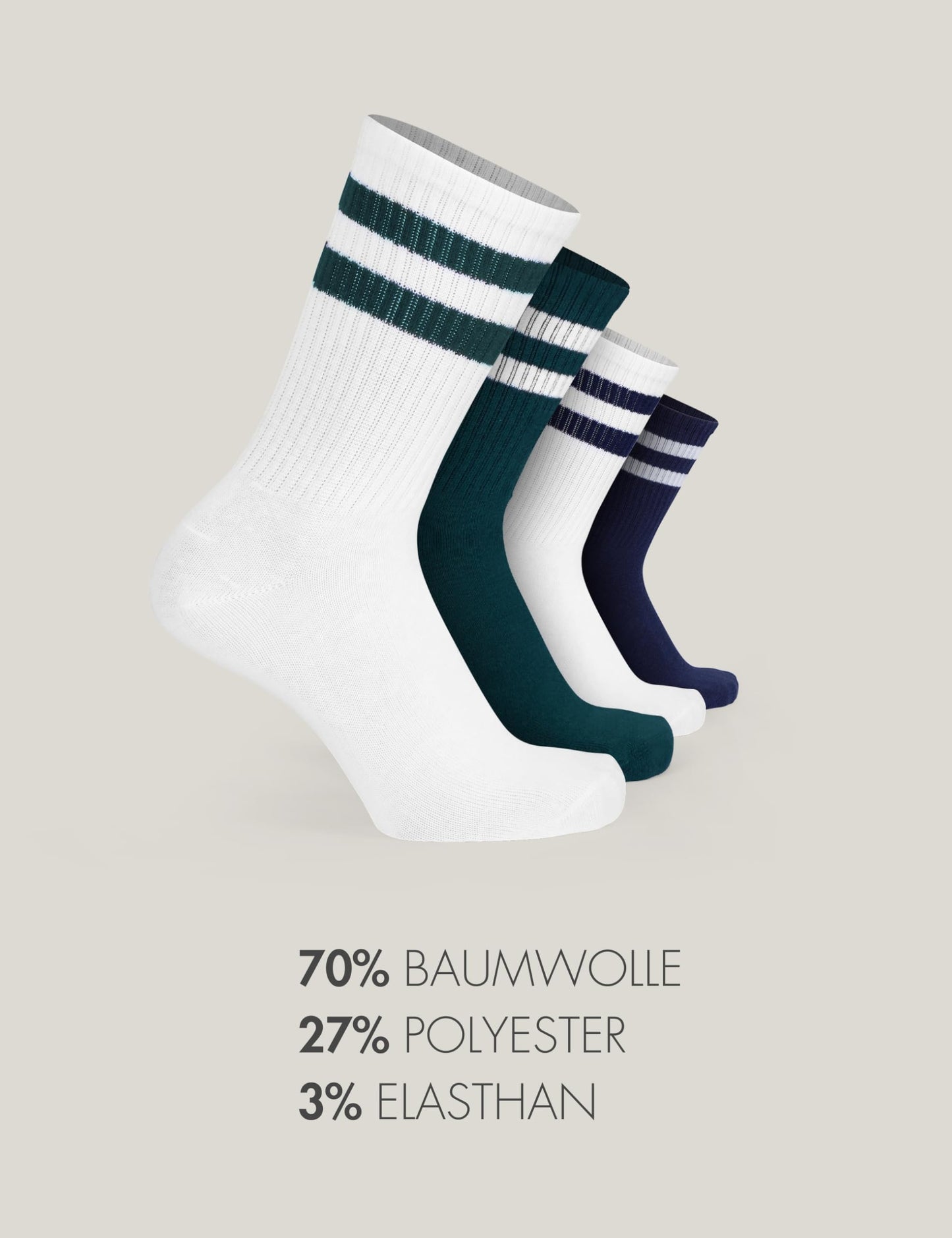 Basic Treasure 4 Paar Sportsocken Kinder, Kindersocken Baumwolle, Kinder Socken Jungen und Mädchen, Tennissocken
