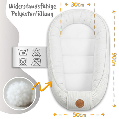 Nestchen Baby - Babynestchen Neugeborene Minky Babynest für Kinderbett Vielseitiges tragbar Nest kuschelnest zubehör für babybett warm Winter coccon Teddybären