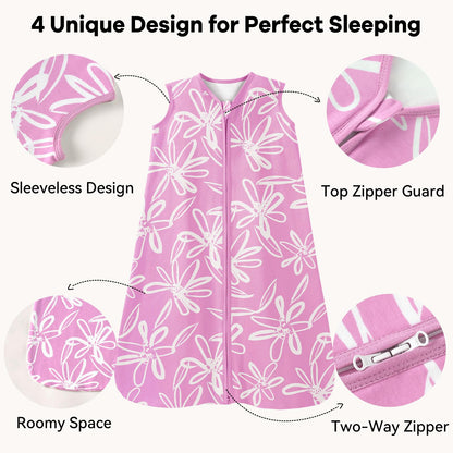 Unnivoll Baby Sleeping Bag, 1.5 Tog Baby Sleeping Bag, 0-6 Months, Pack of 2, Sleeping Bag, Winter, Autumn, 67 cm, for Boys and Girls, Newborns, Coffee