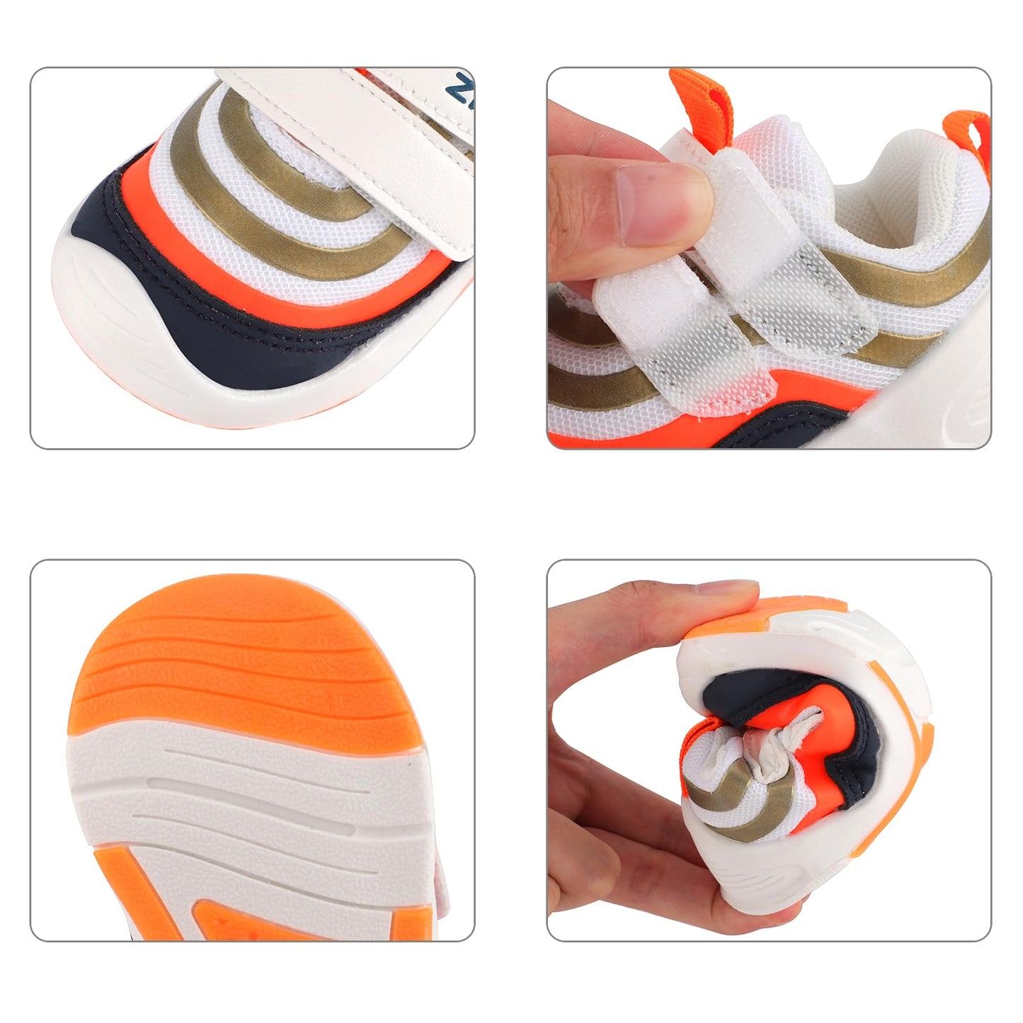 MASOCIO Lauflernschuhe Baby Schuhe Junge Mädchen Babyschuhe Weich Flach Gummi Anti-Rutsch
