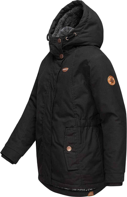 Ragwear Elvina Children's Girls' Winter Jacket Winter Coat Outdoor Jacket with Hood 128-152