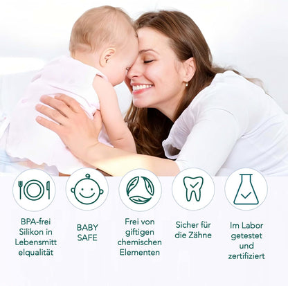 Colifree® - Beißring Baby, Baby Spielzeug ab 3 Monate, Flexibles Design mit Rassel, Beißspielzeug, Zahnungshilfe baby, Greifball für babys, Leicht zu Greifendes, Ideal Fūr Kleine Hände