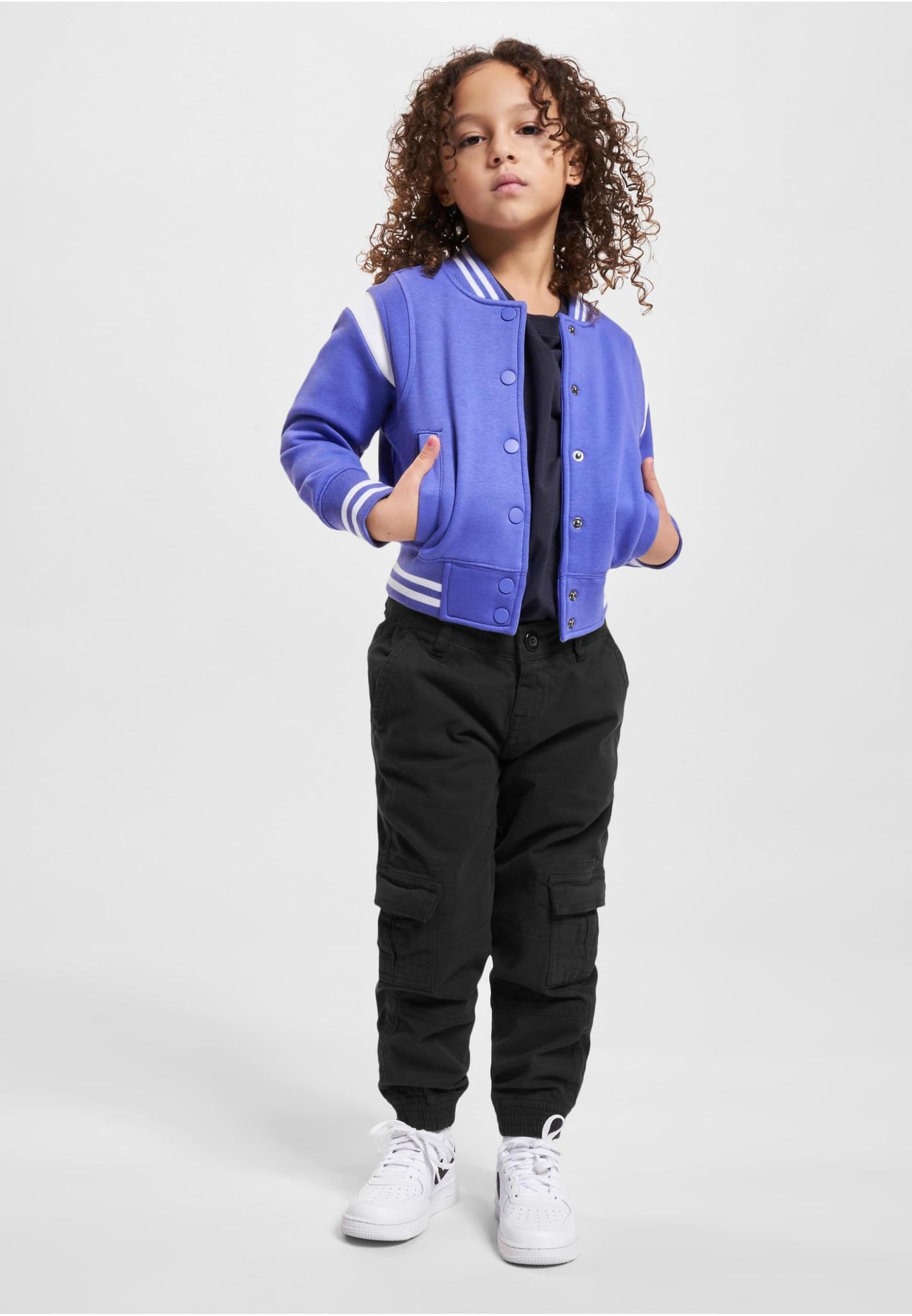 Urban Classics Girls' Inset College Sweat Jacket