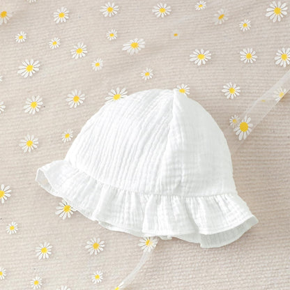 Kleinkind Baby Mädchen Sommer Kleid Outfit Rüschenärmel Herz/Blumenmuster Boho Kleider Niedliches Baby Sommerkleid mit Hut