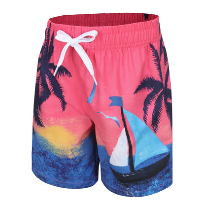 Badehose Jungen Kinder Badeshorts Schnell Trocknende Boardshorts Hawaii Strand Shorts 5-14 Jahre