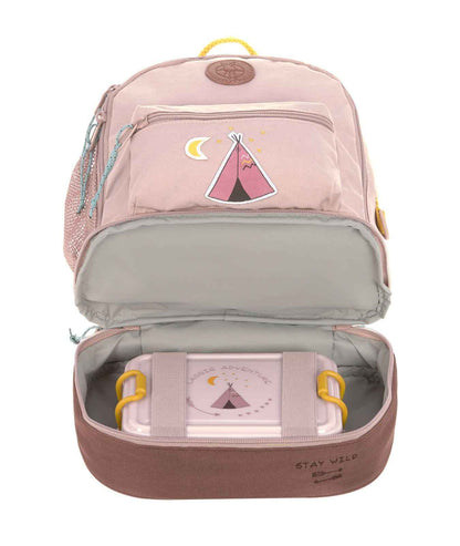LÄSSIG Children's Backpack Nursery Bag with Chest Strap 6.5 L from 3 Years, Adventure Tractor, Kids Backpack