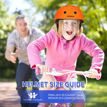 BURSUN Kinder Fahrradhelm Kinderhelm Skaterhelm für Alter 2-16 Jahre Jungen Mädchen, Kinderhelm für Fahrrad Roller Skateboard Scooter Roller Skating