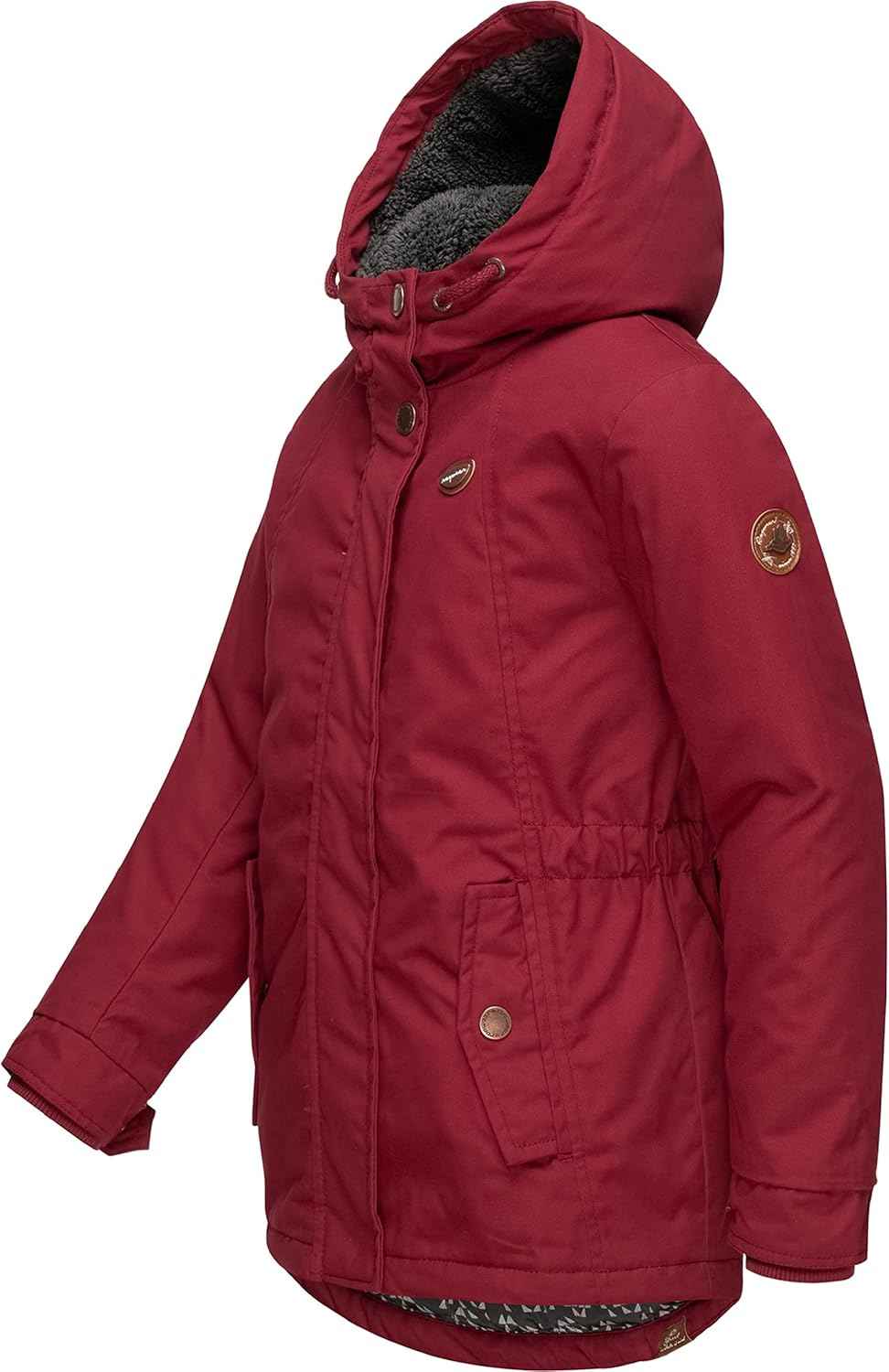 Ragwear Elvina Children's Girls' Winter Jacket Winter Coat Outdoor Jacket with Hood 128-152
