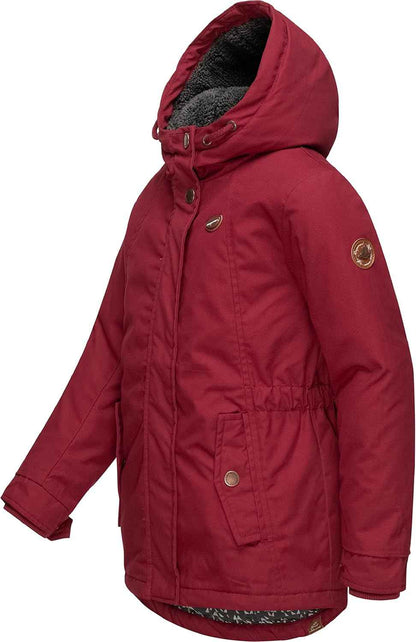 Ragwear Elvina Children's Girls' Winter Jacket Winter Coat Outdoor Jacket with Hood 128-152