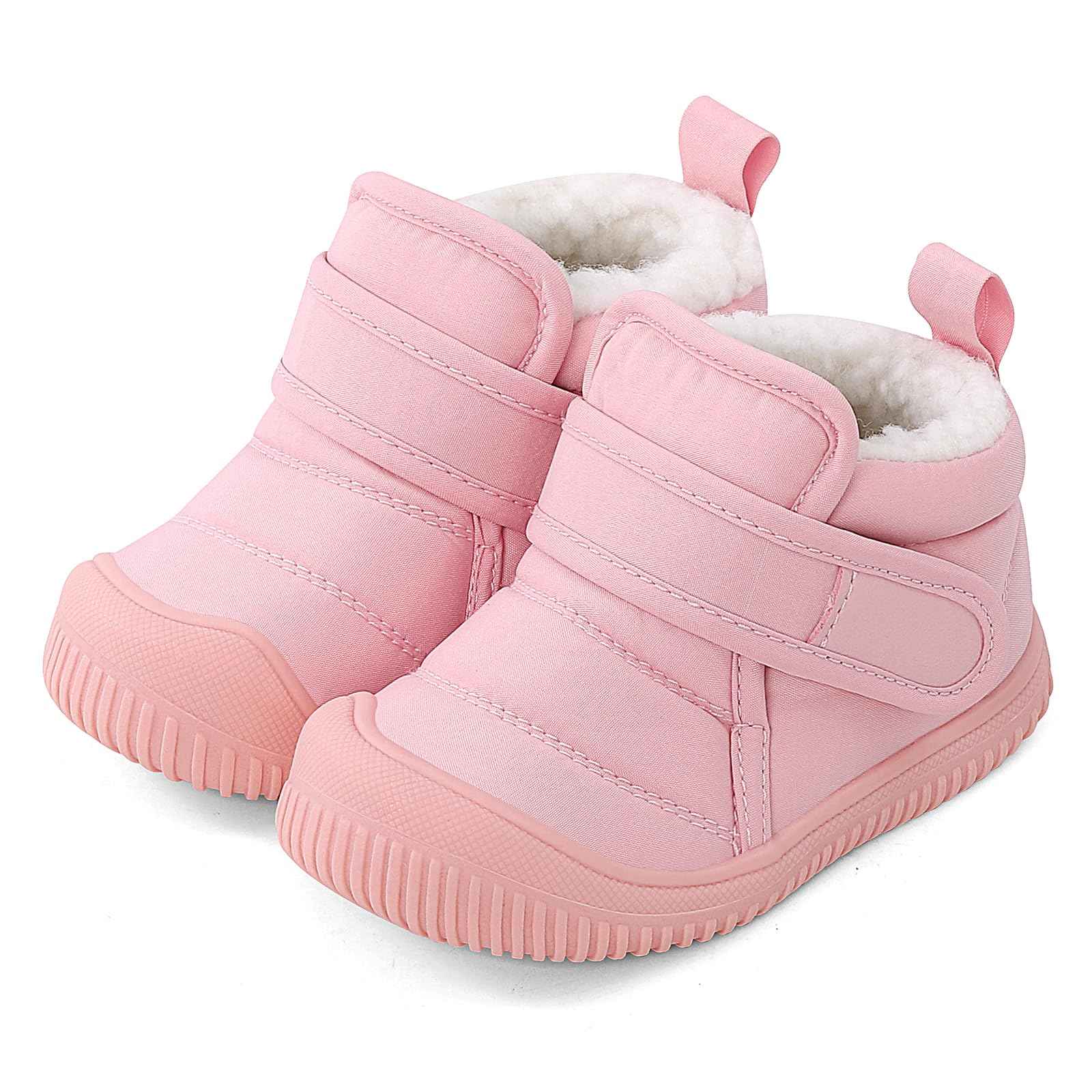 1-5 Years Baby Boys Girls Boots First Walking Shoes Toddler Winter Boots Warne Fur Lined Winter Shoes