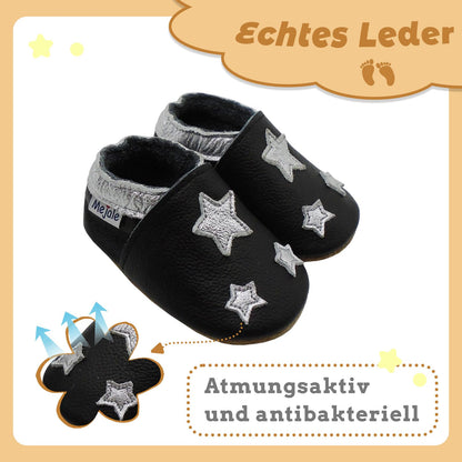 Mejale Leather Baby Shoes First Walking Shoes Crawling Shoes Toddler Children's Shoes Slippers