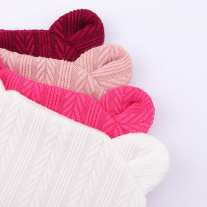 DRESHOW Newborn Baby Hat and Gloves Set Beanie Clothing Unisex Infant Hat Kindergarten Cap Baby Boys Girls 0-6 Months 