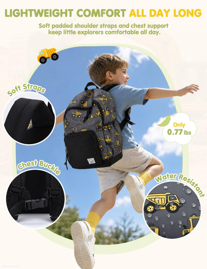 Rucksack für Mädchen, 4-6 Jahre, Schulrucksack mit Seitentaschen und Brustgurt, 127-Einhorn, one size, Niedlich