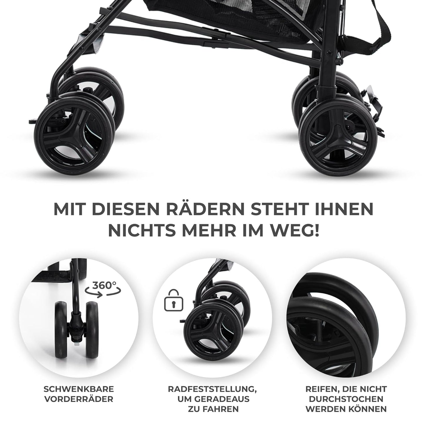 Kinderkraft TIK Kinderwagen, Liegebuggy, Sportwagen, Leicht - 6,5kg, Drehbare Vorderräder, Verstellbarer Griff, Stufenlose Einstellung der Rückenlehne, Schnelles Zusammenklappen, bis zu 17kg, Beige