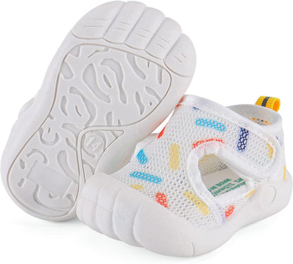 LACOFIA Baby Lauflernschuhe Unisex Erste Babyschuhe Kleinkind Mesh Sneaker rutschfeste Atmungsaktive Turnschuhe